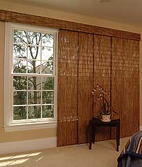 Panel Track Blinds, Basket Weave Fabric