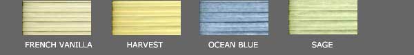 honeycomb shade colors