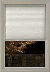 White 3/4"  Cordless Single Cell Shade