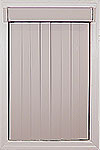 White Vertical Smooth PVC, Wand Control